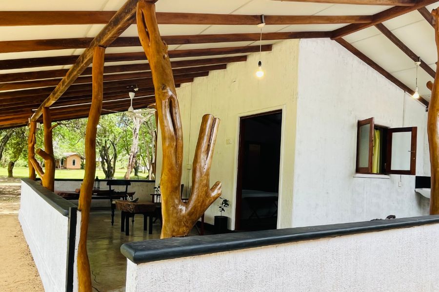 Spacious airy room Leopard Forest Chalet at Funky leopard safari lodge Yala national park 