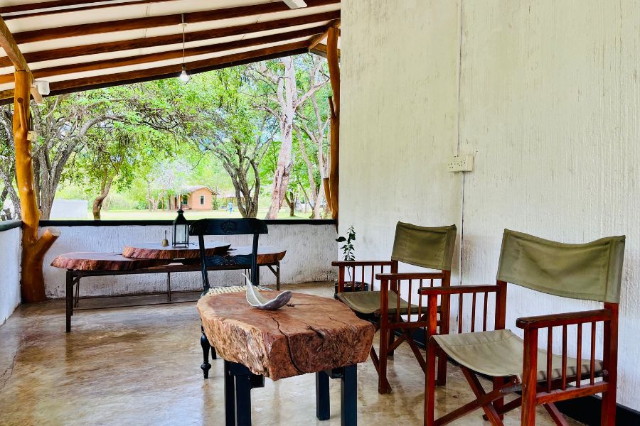 Spacious airy room Leopard Forest Chalet at Funky leopard safari lodge Yala national park 