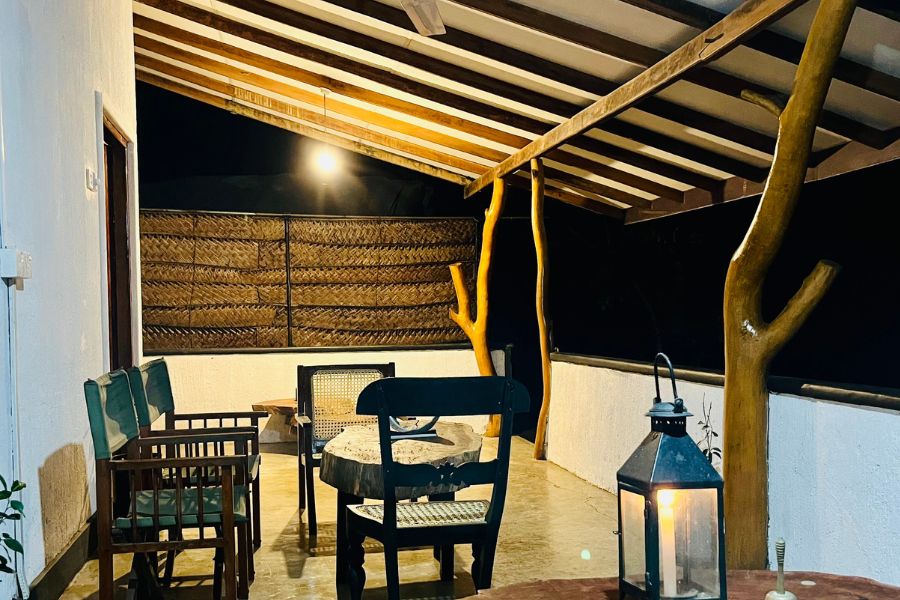 Spacious airy room Leopard Forest Chalet at Funky leopard safari lodge Yala national park 