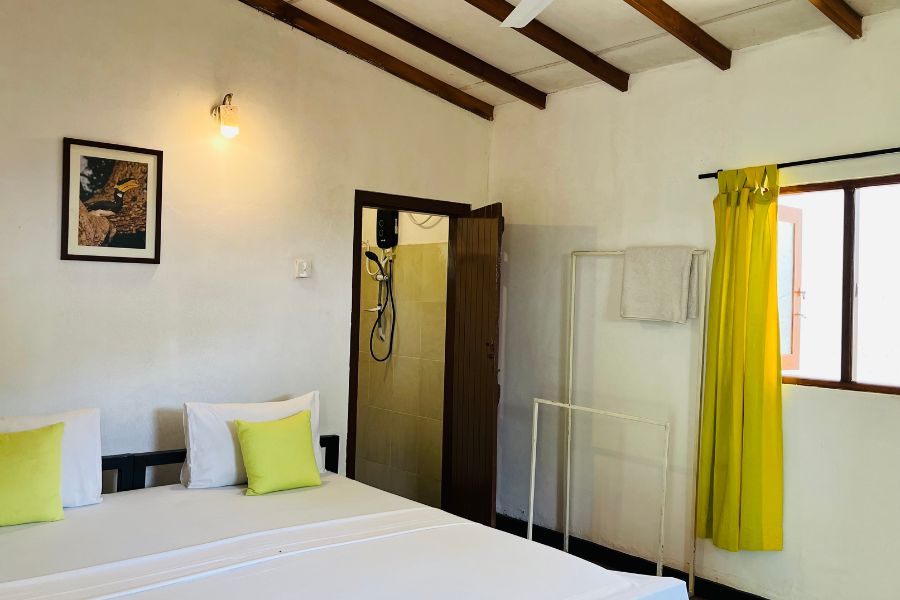 Spacious airy room Leopard Forest Chalet at Funky leopard safari lodge Yala national park 