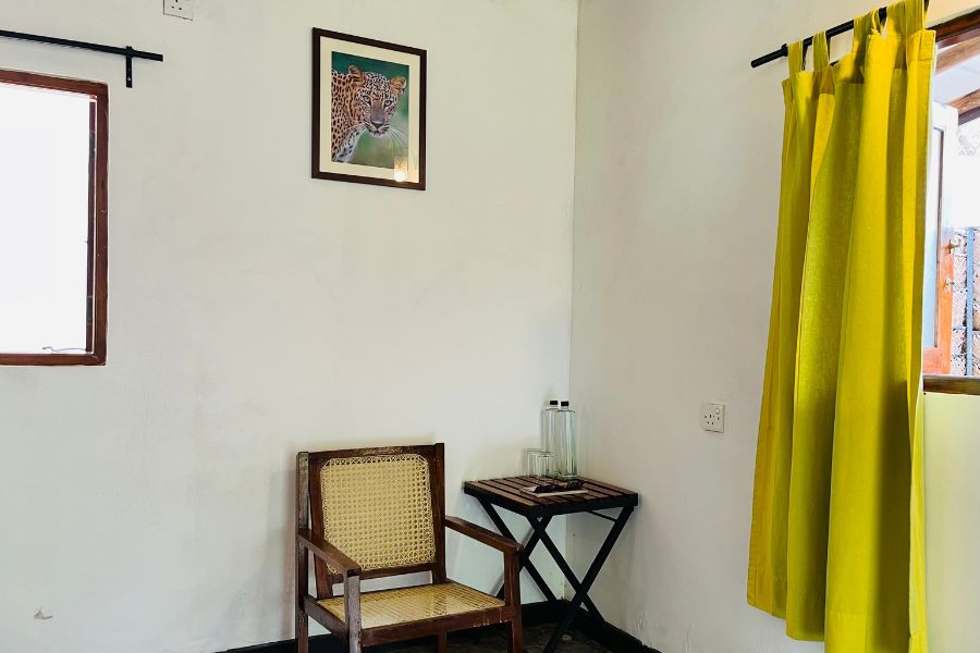 Spacious airy room Leopard Forest Chalet at Funky leopard safari lodge Yala national park 