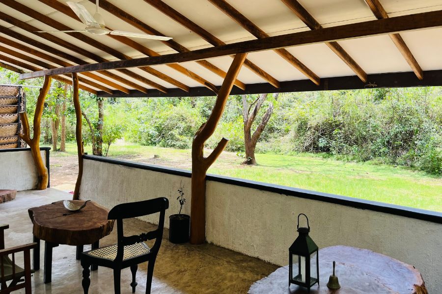 Spacious airy room Leopard Forest Chalet at Funky leopard safari lodge Yala national park 