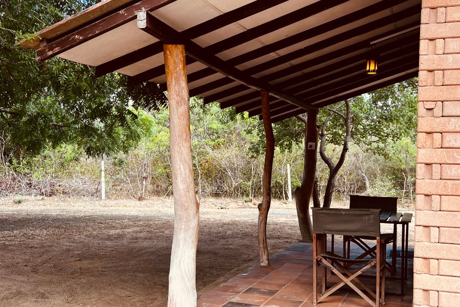 Spacious airy room Leopard Forest Cottage at Funky leopard safari lodge Yala national Park 