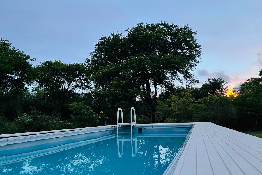Pool view at Funky leopard safari lodge Yala national park 